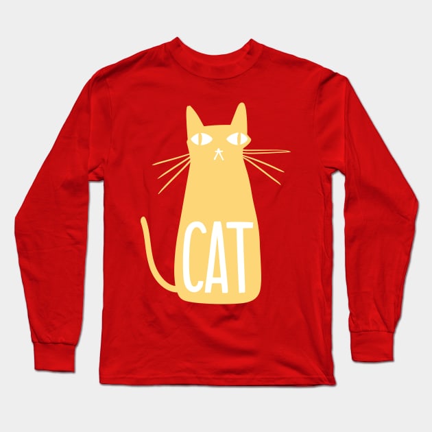 Cool Lemon Drop Hepcat Cat Long Sleeve T-Shirt by Sorry Frog